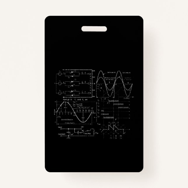 Crachá Presente Exclusivo Eletrônico do Engenheiro Elétri (Frente)