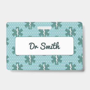Crachá Presente médico símbolo de médico personalizado no