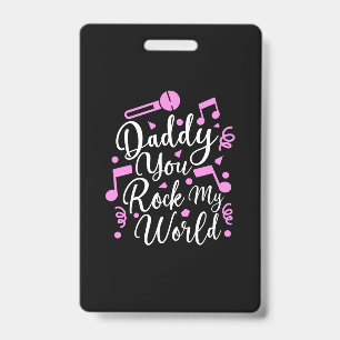 Crachá Presente para Vovô Papai Você Balança Meu Mundo