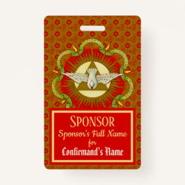 Crachá Presentes do Espírito Santo (BK 026) - Patrocinado