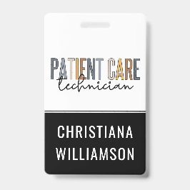 Crachá Presentes Personalizados para Técnico de Cuidados 