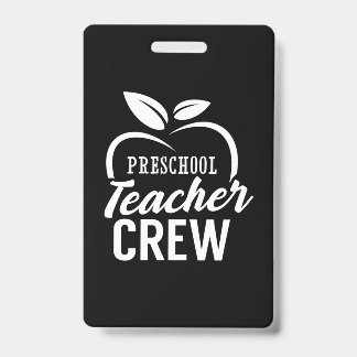 Crachá Presentes Professor | Equipe de Professor de Pré-E