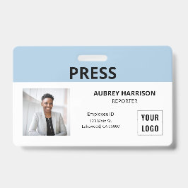 Crachá Pressione ID de Foto Simples