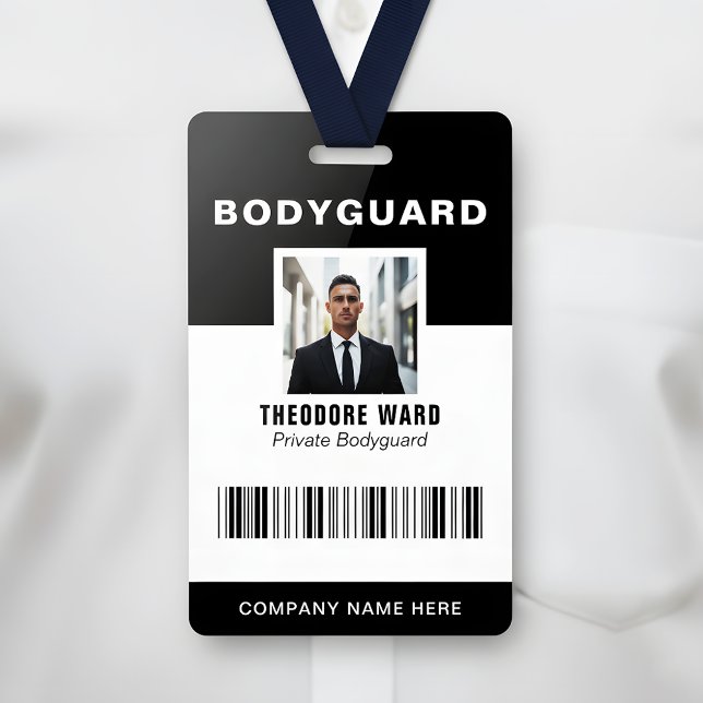 Crachá Professional Bodyguard ID Private Security Badge (Criador carregado)