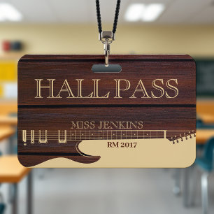 Crachá Professor de Escola de Música de Guitarra de Madei