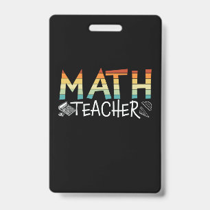 Crachá Professor de Matemática
