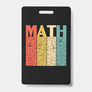 Crachá Professor de Matemática Vintage Definição de Matem