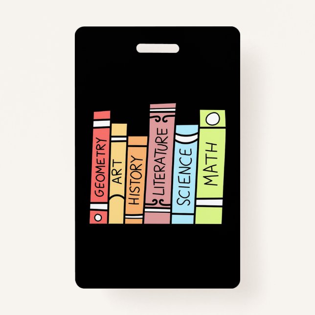 Crachá Professor de presentes | Voltar à escola doméstica (Frente)