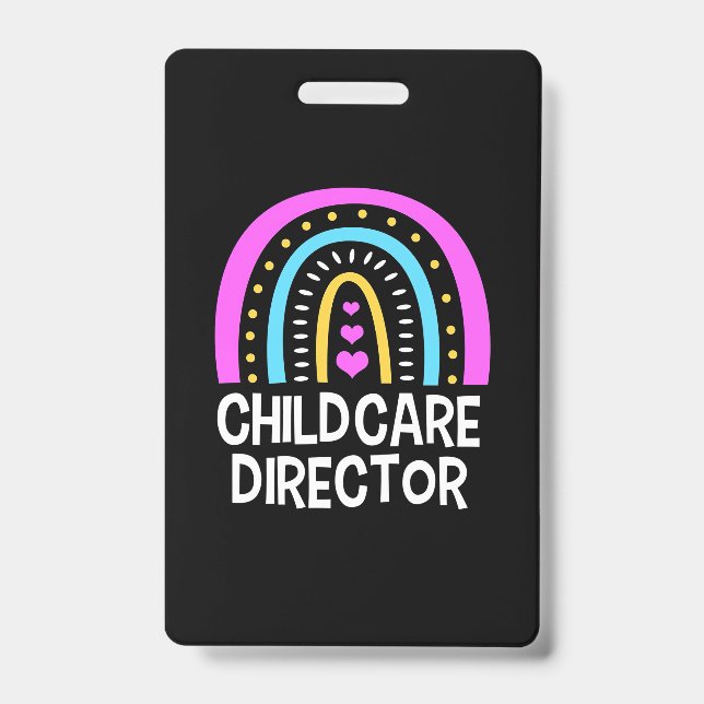 Crachá Professor Diretor de acolhimento de crianças (Frente)