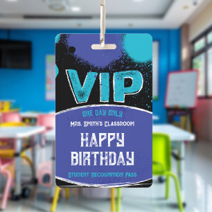 Crachá Professor Personalizado Sala VIP Aniversário