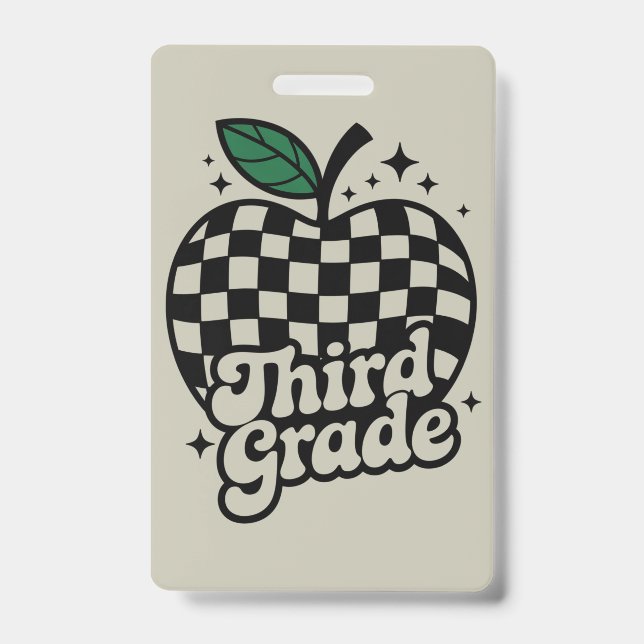 Crachá Professor Terceira Série 3º Volta às Aulas (Frente)