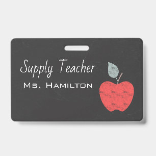 Crachá Professores Substitutos Apple Business Personaliza