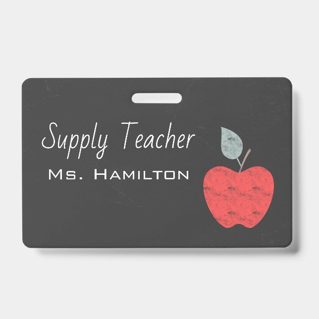 Crachá Professores Substitutos Apple Business Personaliza (Frente)