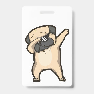 Crachá Pug engraçado