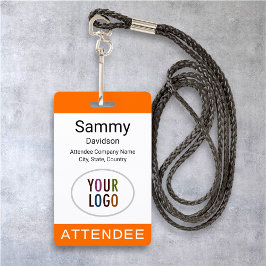 Crachá Pulseira com Logotipo do Evento e Clip de Identifi