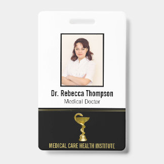 Crachá Pulseira de Identificação Médica Cobra Hygieia Dou