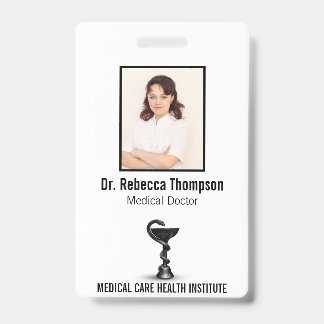 Crachá Pulseira de Identificação Médica Hygieia Cobra Pre