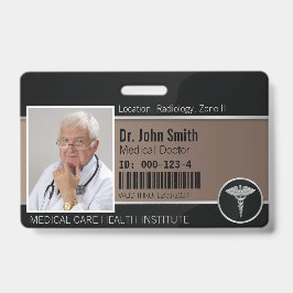 Crachá Pulseira de Identificação Médica Profissional Prat