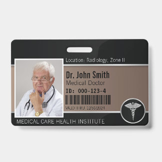 Crachá Pulseira de Identificação Médica Profissional Prat