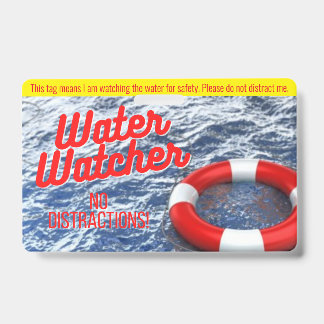 Crachá Pulseira de Vigilância de Água para Piscinas/Praia