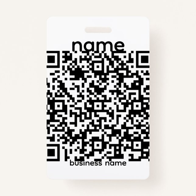 Crachá QR Code Badge (Frente)