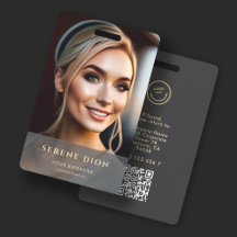 QR de Cheio de ID de nome de funcionário minimalis