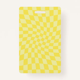 Crachá Quadro de controlo amarelo-limão-limão-retrô