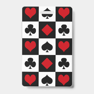 Crachá Quatro naipes de cartas