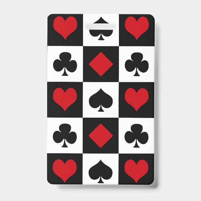 Crachá Quatro naipes de cartas (Frente)