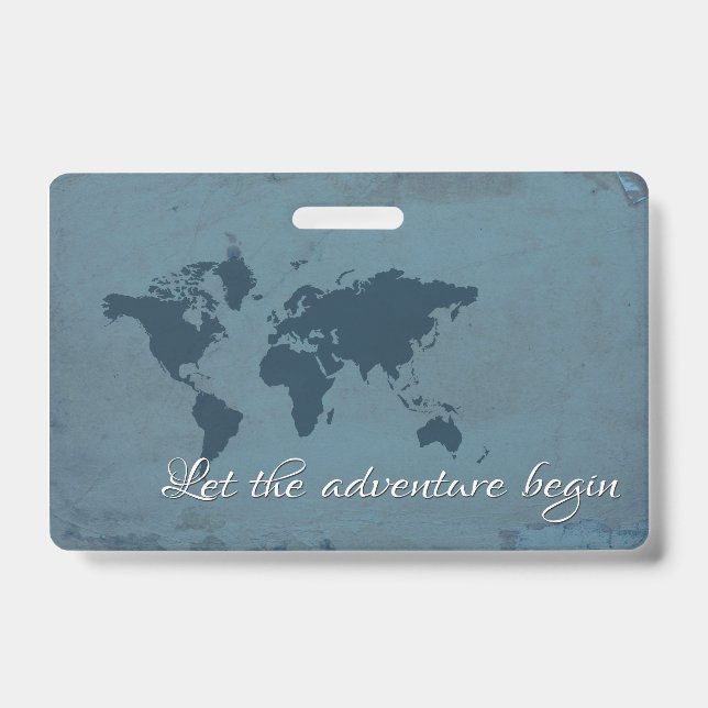 Crachá Que a aventura comece (Frente)