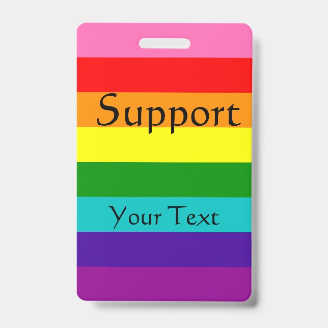 Crachá Rainbow, Gay e simpatizantes (Frente)