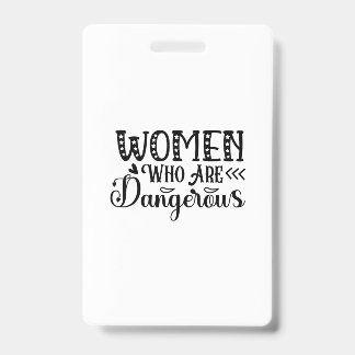 Crachá Reading Art Women Who Are Dangerous