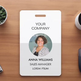 crachá redondo com foto