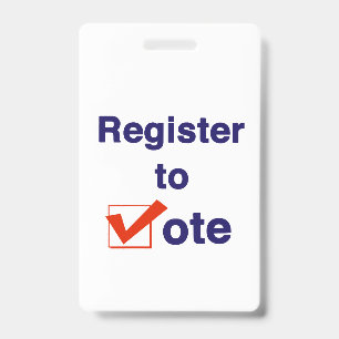 Crachá Registro Para Votação Em 2022