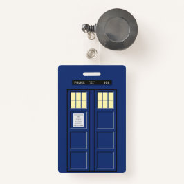 Crachá Reino Unido - Blue Police Call Box 1