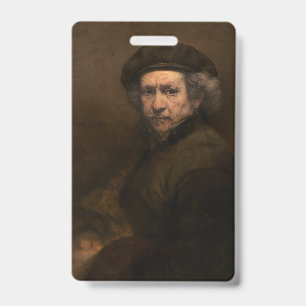 Crachá Rembrandt Autoretrato: Pintor da Idade do Ouro Hol