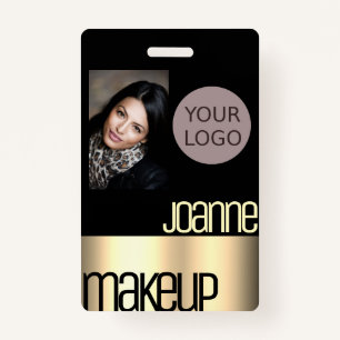 Crachá Rosa de Salão de Bela Elegante de Luxo Glamoroso D