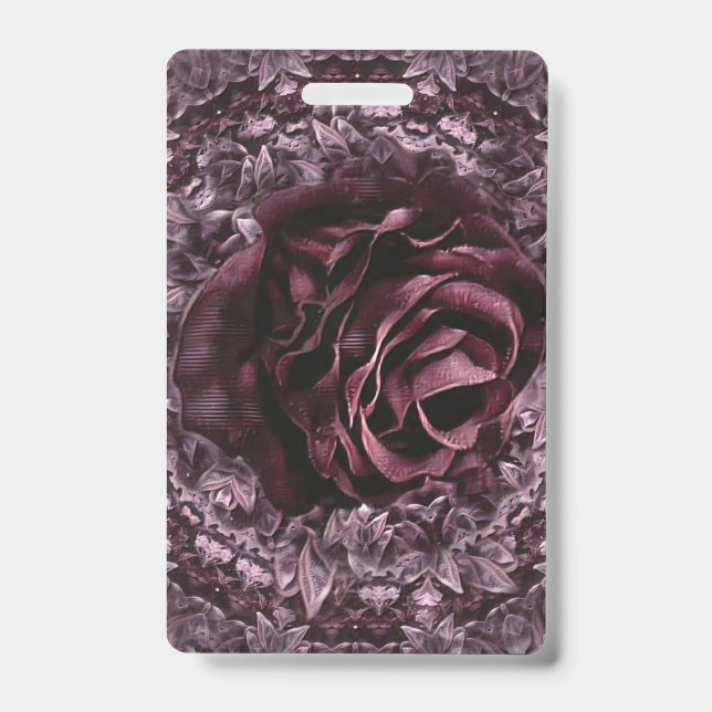 Crachá Rosa Mandala (Frente)