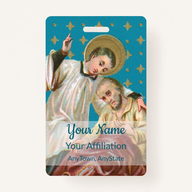 Crachá Rua Aloysius Gonzaga & Plague Victim (Estilo 1; M0 (Frente)