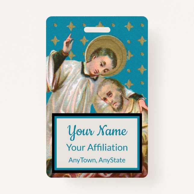 Crachá Rua Aloysius Gonzaga & Plague Victim (Estilo 2; M0 (Frente)