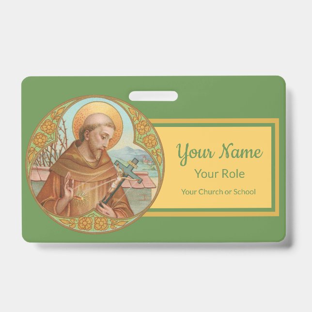 Crachá Rua. Francis of Assisi (BK 002) (Frente)