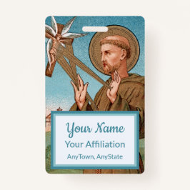 Crachá Rua. Francis of Assisi, Pater Seraphicus (SAU 040)