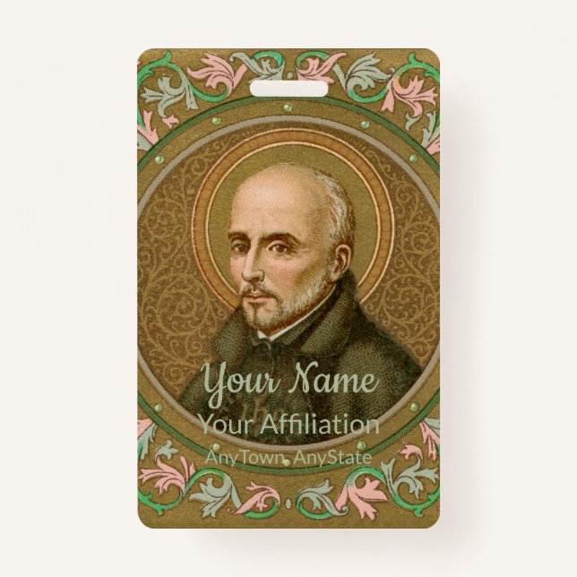 Crachá Rua. Ignatius Loyola (BK 050) (Estilo 3) (Frente)