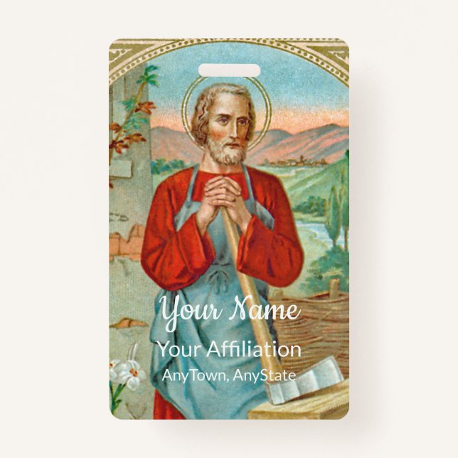 Crachá Rua. Joseph, o Trabalhador (BK 31) (Frente)