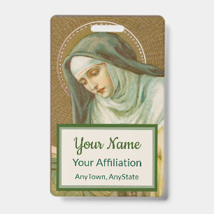 Crachá Rua. Mary Magdalene de Pazzi (JM 45) (Estilo 2)