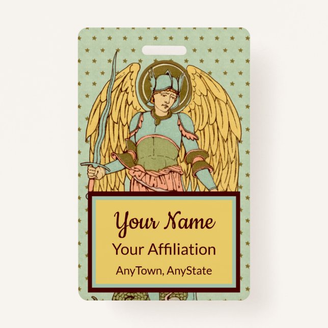 Crachá Rua. Michael o Arcanjo (RLS 12) (Frente)