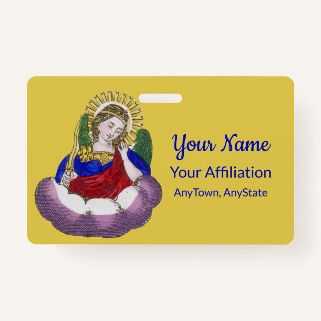 Crachá Ruas. Michael the Archangel (M 009; Estilo 1) (Frente)