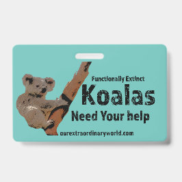 Crachá Salve os Koalas