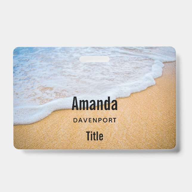 Crachá Sandy Beach com Surf Foamy (Frente)
