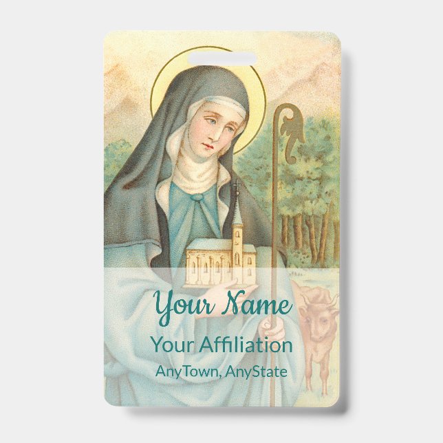 Crachá Santa Brígida da Irlanda (M 014) (Frente)